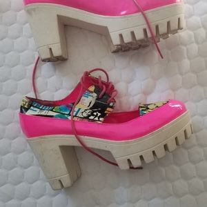 Privileged Paramour Dollskill Size 9 Platform Heeled Loafers